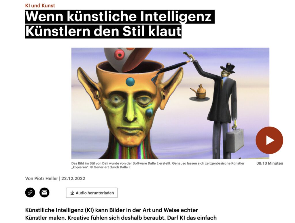 Wenn künstliche Intelligenz Künstlern den Stil klaut. Eine Antwort von Aiden…