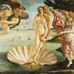 Sandro Botticelli, Die Geburt der Venus, ca. 1485, Uffizien, Florenz, Public Domain