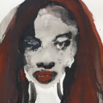 Marlene Dumas, Naomi Cambell as Maria Magdalena, 1996