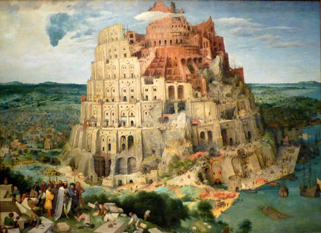 Pieter Bruegel der Ältere, Der Turmbau zu Babel, 1563, Kunsthistorisches Museum Wien